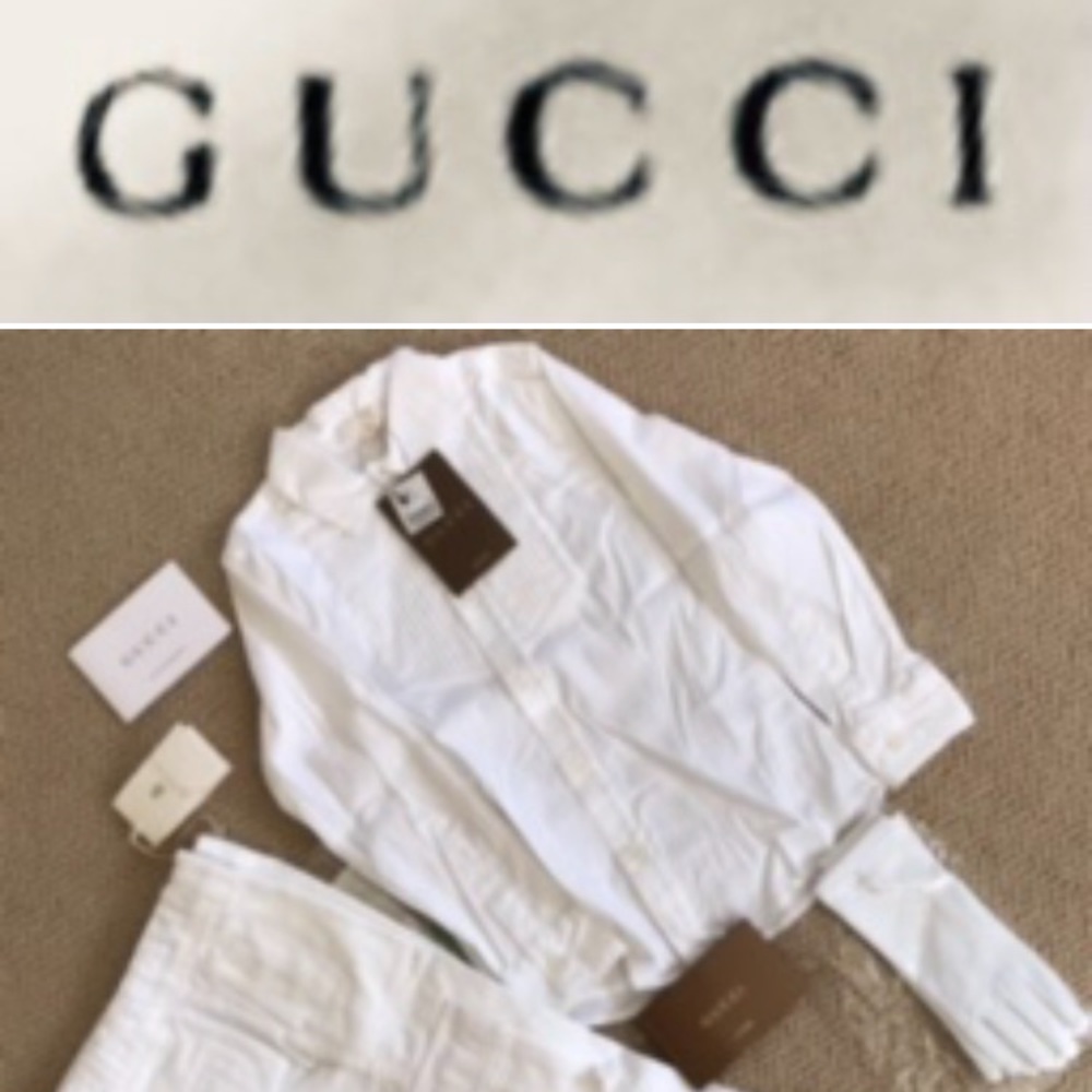 Gucci, Boy’s White Outfit, Size 4
